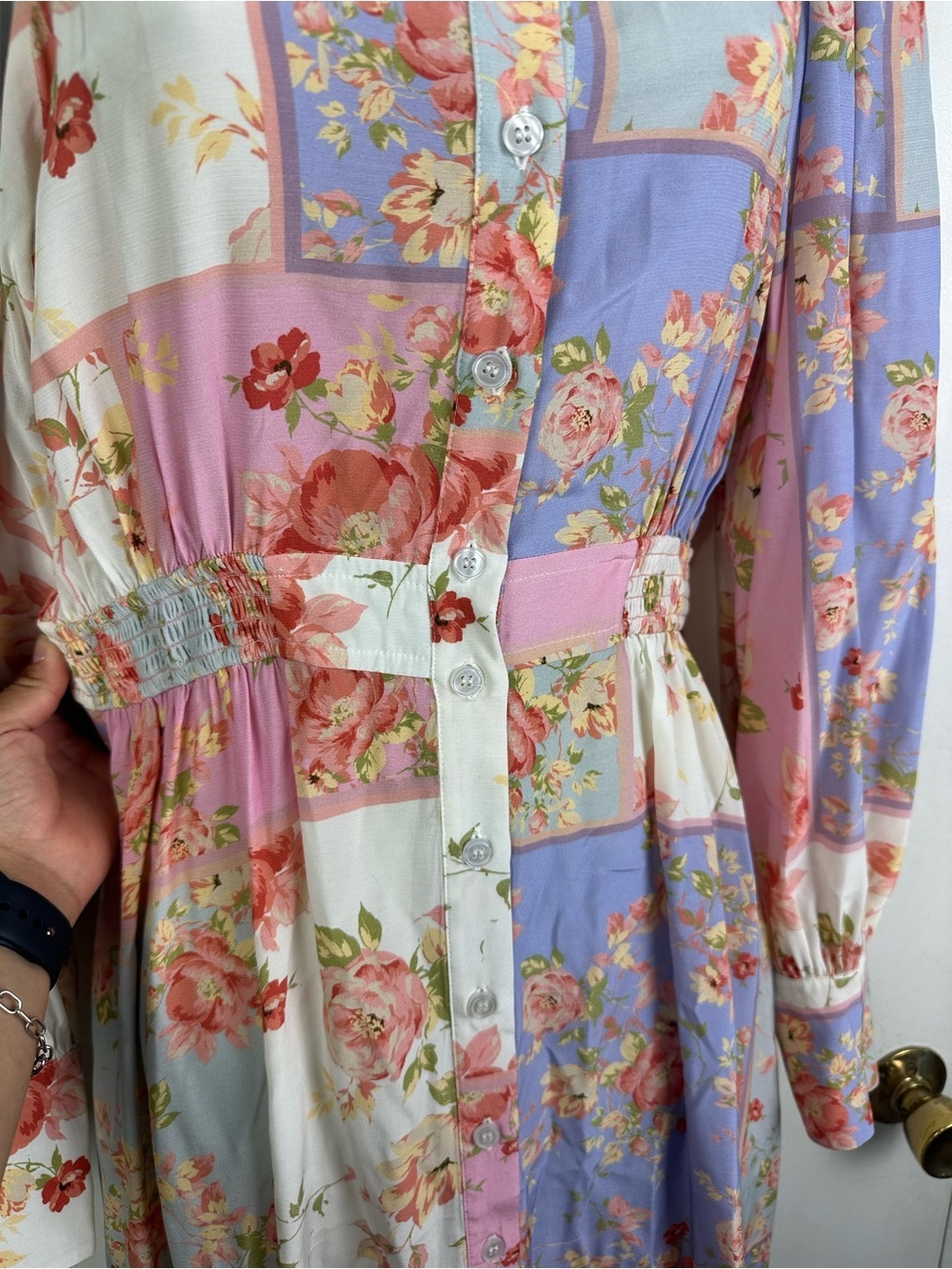 Yumi Kim Floral Patchwork Maxi Dress - Picture 3 of 7